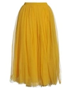 Tessa . Woman Midi Skirt Yellow Size 8 Polyamide