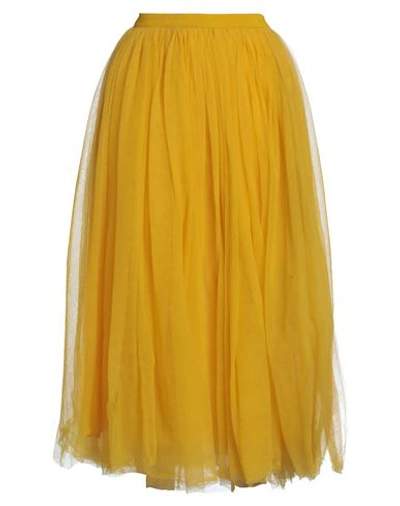 Tessa . Woman Midi Skirt Yellow Size 8 Polyamide