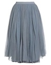 Tessa . Woman Midi Skirt Grey Size 8 Polyamide