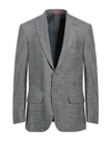 Isaia Man Blazer Slate Blue Size 46 Wool, Silk In Blue
