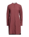 Le Sarte Pettegole Woman Mini Dress Brick Size 6 Cotton, Wool In Red