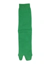 Maison Margiela Woman Socks & Hosiery Green Size S Cotton, Polyamide