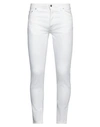 Liu •jo Man Man Jeans White Size 34 Cotton, Elastane