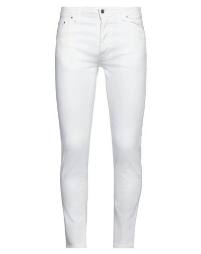 Liu •jo Man Man Jeans White Size 34 Cotton, Elastane