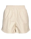 Suoli Woman Shorts & Bermuda Shorts Beige Size 8 Polyurethane