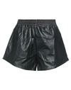 Suoli Woman Shorts & Bermuda Shorts Black Size 8 Polyurethane In Black