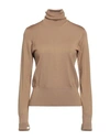 Alpha Studio Turtlenecks In Beige