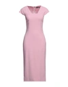 Dolce & Gabbana Woman Midi Dress Light Pink Size 0 Viscose, Acetate, Elastane In Pink