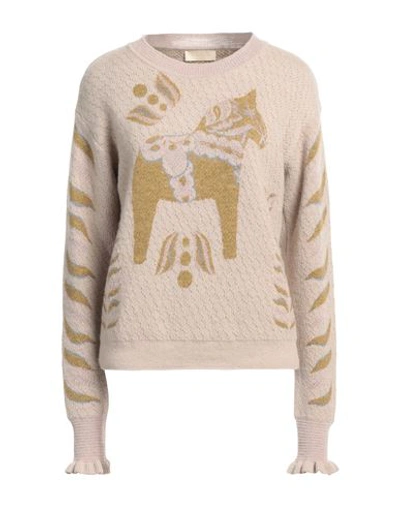 Momoní Woman Sweater Dove Grey Size S Polyamide, Synthetic Fibers, Wool, Alpaca Wool, Metallic Fiber