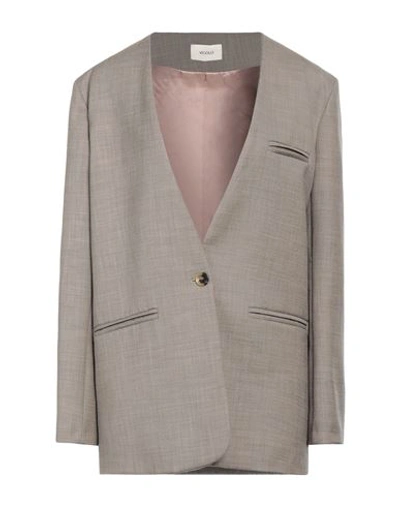 Vicolo Woman Blazer Dove Grey Size L Polyester, Viscose, Elastane