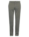 Mp Massimo Piombo Man Pants Dark Green Size 40 Cotton, Lycra In Green