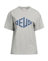 Deus Ex Machina Woman T-shirt Grey Size 8 Recycled Cotton