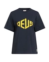 Deus Ex Machina Woman T-shirt Midnight Blue Size 10 Recycled Cotton