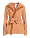 Noumeno Concept Woman Sweatshirt Camel Size S Cotton In Beige