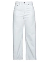 DEPARTMENT 5 DEPARTMENT 5 WOMAN PANTS WHITE SIZE 28 COTTON, ELASTANE