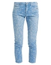 Karl Lagerfeld Woman Denim Pants Blue Size 27 Cotton, Elastane In Blue