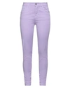 Kocca Woman Pants Lilac Size 27 Cotton, Elastane In Purple