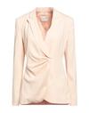 ANNA MOLINARI ANNA MOLINARI WOMAN BLAZER BLUSH SIZE 8 VISCOSE, ELASTANE