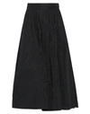 Suoli Woman Midi Skirt Black Size 6 Polyester