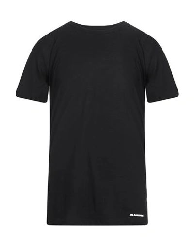 Jil Sander Man T-shirt Black Size L Cotton