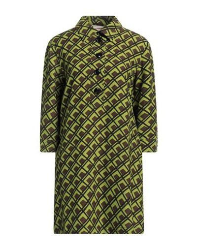 Jucca Woman Short Dress Green Size 8 Viscose