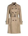 Sealup Woman Overcoat Sand Size 4 Polyester, Cotton In Beige