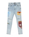 Amiri X Playboy Man Jeans Blue Size 31 Cotton, Elastomultiester, Elastane In Blue