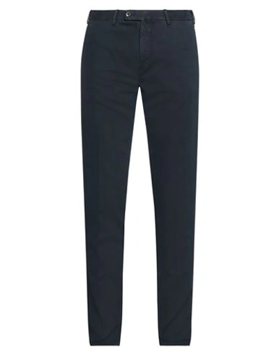Pt Torino Man Pants Midnight Blue Size 32 Cotton, Lyocell, Elastane In Blue