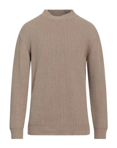 Alpha Studio Man Sweater Beige Size 44 Recycled Wool, Viscose, Polyamide, Cashmere