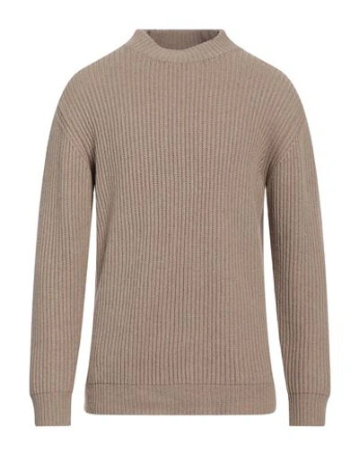 Alpha Studio Man Sweater Beige Size 40 Recycled Wool, Viscose, Polyamide, Cashmere