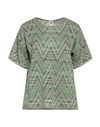 M Missoni Woman Sweater Light Green Size M Viscose, Wool, Metallic Fiber, Polyamide