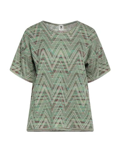 M Missoni Woman Sweater Light Green Size M Viscose, Wool, Metallic Fiber, Polyamide