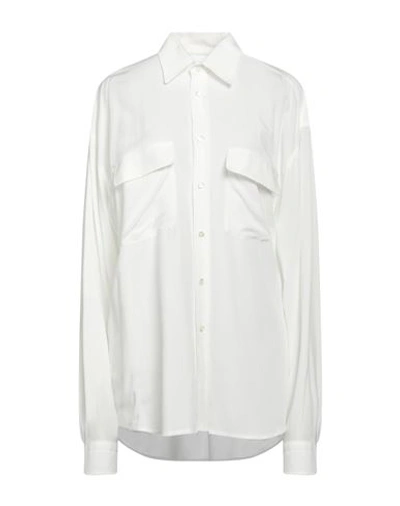 Alessandro Enriquez Woman Shirt Ivory Size Xl Viscose In White