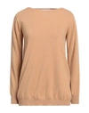 Shirtaporter Woman Sweater Camel Size 8 Wool, Cashmere In Beige