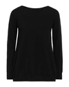 Shirtaporter Woman Sweater Black Size 4 Wool, Cashmere