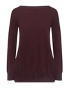 Shirtaporter Woman Sweater Deep Purple Size 8 Wool, Cashmere
