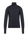 Alpha Studio Man Turtleneck Blue Size 44 Merino Wool