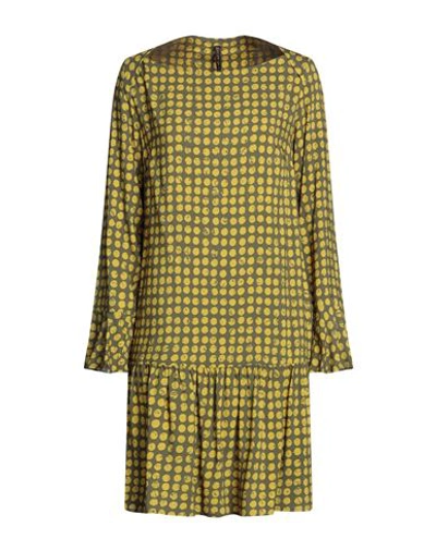 Manila Grace Woman Short Dress Military Green Size 10 Viscose