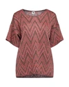 M Missoni Metallic Crochet-knit Top In Magenta