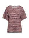 M Missoni Woman Sweater Magenta Size S Viscose, Wool, Metallic Fiber, Polyamide In Red