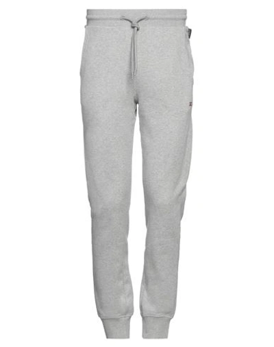 Napapijri Man Pants Light Grey Size Xxl Cotton, Polyester