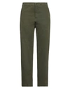 Jucca Woman Pants Military Green Size 10 Cotton, Elastane In Green