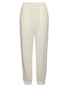 Jucca Woman Pants Ivory Size 8 Polyester In White