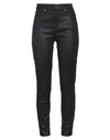 GUESS GUESS WOMAN PANTS BLACK SIZE 25W-29L VISCOSE, POLYAMIDE, ELASTANE