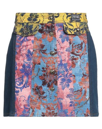 Versace Jeans Couture Woman Denim Skirt Blue Size 6 Cotton, Elastane