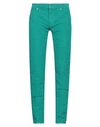 Mp Massimo Piombo Man Pants Emerald Green Size 32 Cotton, Elastane In Green