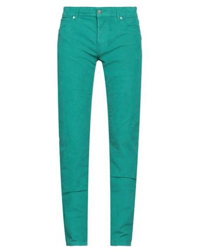 Mp Massimo Piombo Man Pants Emerald Green Size 32 Cotton, Elastane