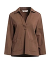 Jucca Woman Top Brown Size 4 Viscose, Polyamide, Elastane In Brown