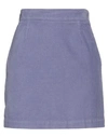 Mauro Grifoni Grifoni Woman Mini Skirt Lilac Size 6 Cotton, Elastane In Purple
