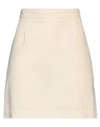 Mauro Grifoni Grifoni Woman Mini Skirt Cream Size 2 Cotton, Elastane In White